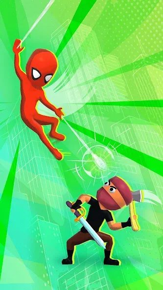 Скачать Web Master: Stickman Superhero (Вебмастер) взлом на бесконечные деньги + мод меню screen 2