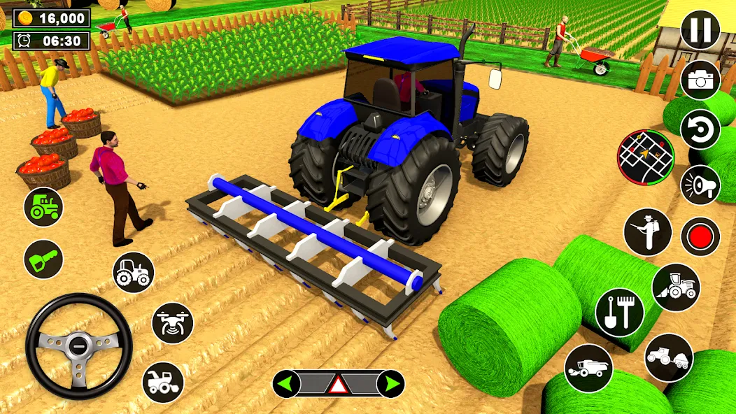 Скачать Real Tractor Driving Simulator взлом на бесконечные деньги + мод меню screen 2