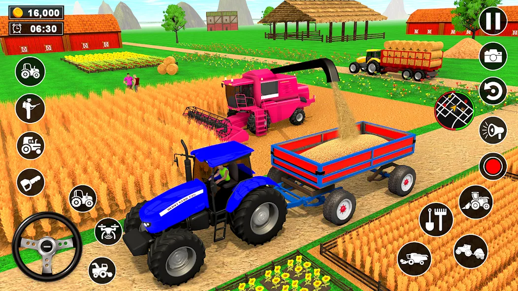 Скачать Real Tractor Driving Simulator взлом на бесконечные деньги + мод меню screen 5