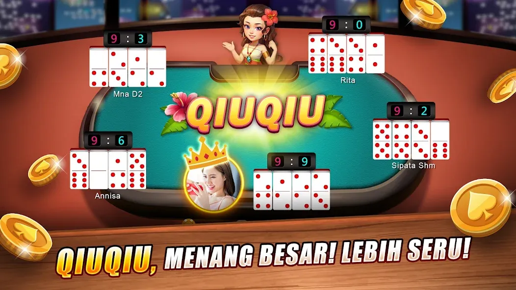 Скачать LUXY Domino Gaple QiuQiu Poker (Лукси Домино Гапл Киукиу Покер) взлом на бесконечные деньги + мод меню screen 2