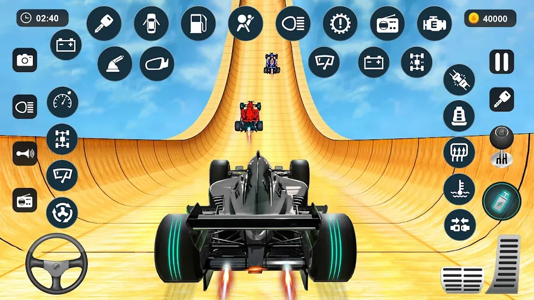 Скачать Formula Car Stunt — Car Games (Формула автомобиль трюк) взлом на бесконечные деньги + мод меню screen 2