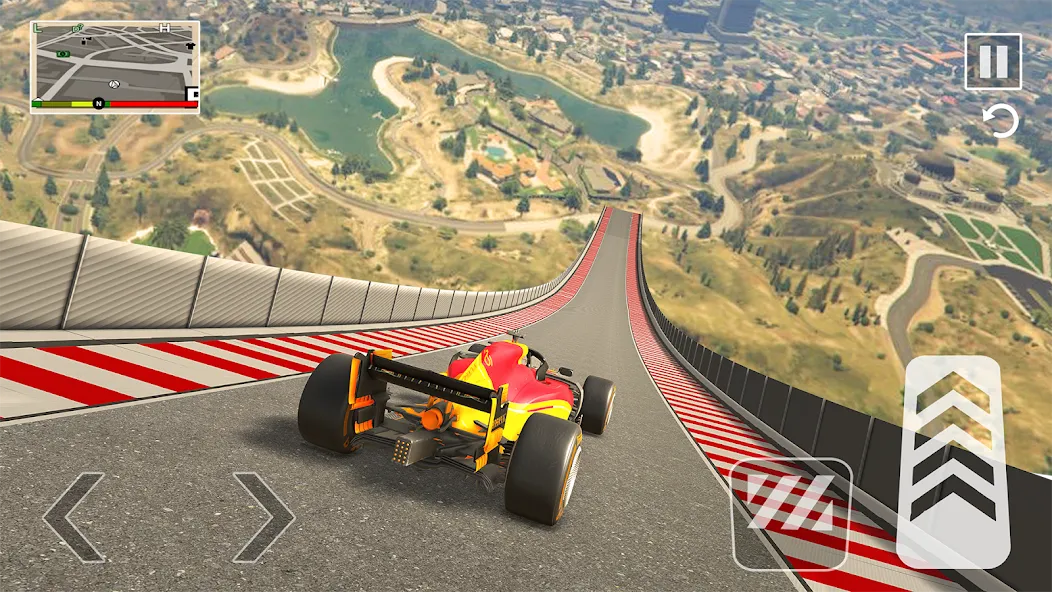 Скачать Formula Car Stunt — Car Games (Формула автомобиль трюк) взлом на бесконечные деньги + мод меню screen 3