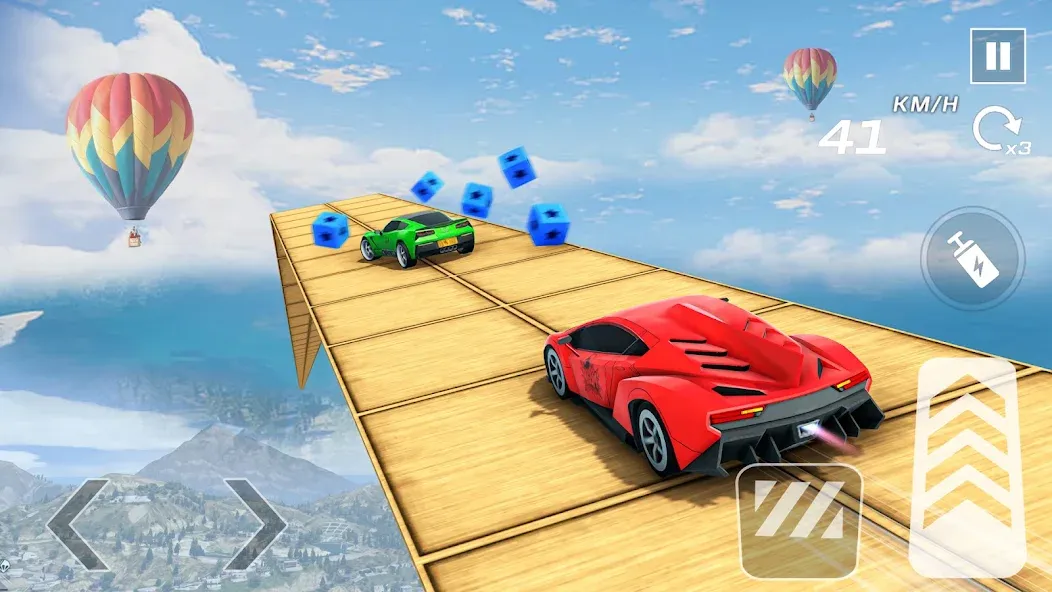 Скачать Car Games 3D — GT Car Stunts взлом на бесконечные деньги + мод меню screen 4