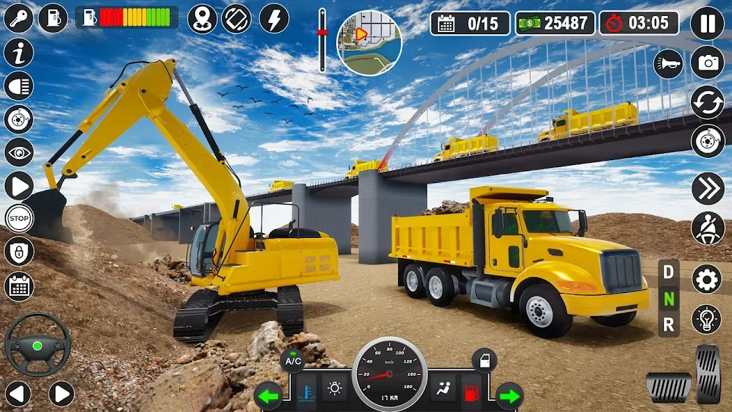 Скачать Construction Games Simulator взлом на бесконечные деньги + мод меню screen 4