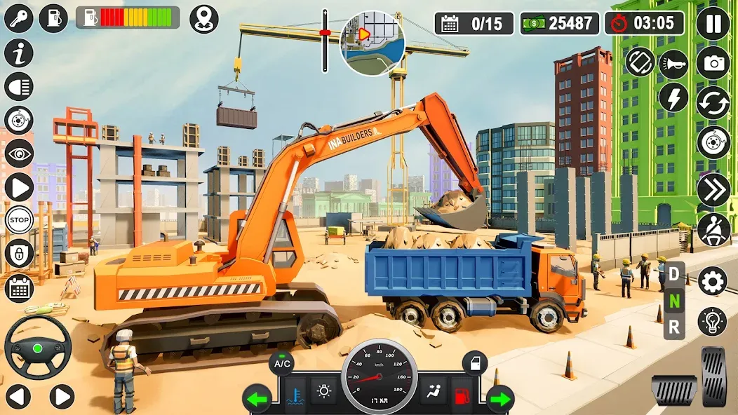 Скачать Construction Games Simulator взлом на бесконечные деньги + мод меню screen 5