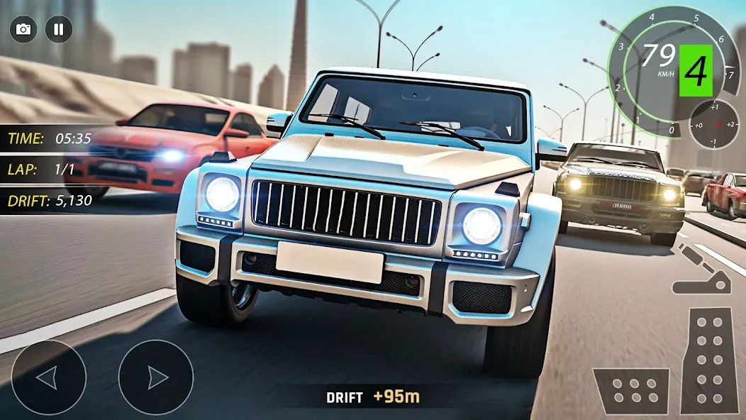 Скачать Highway Drifting Racing Games взлом на бесконечные деньги + мод меню screen 4