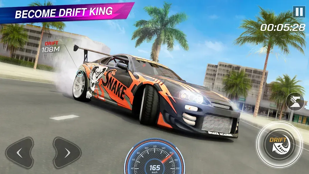 Скачать Extreme Car Driving: Car Drift взлом на бесконечные деньги + мод меню screen 1