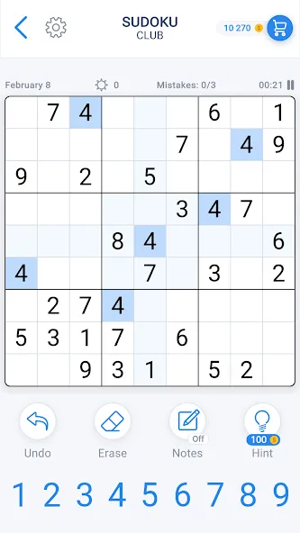 Скачать Sudoku Game — Daily Puzzles взлом на бесконечные деньги + мод меню screen 1