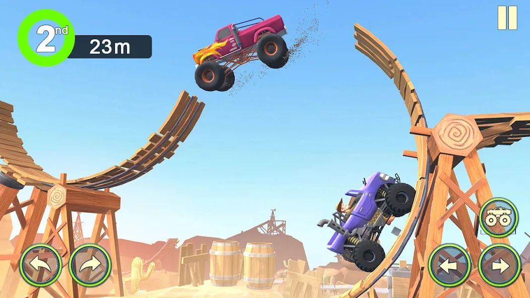 Скачать Monster Truck Crush (Монстр Трак Стант) взлом на бесконечные деньги + мод меню screen 5