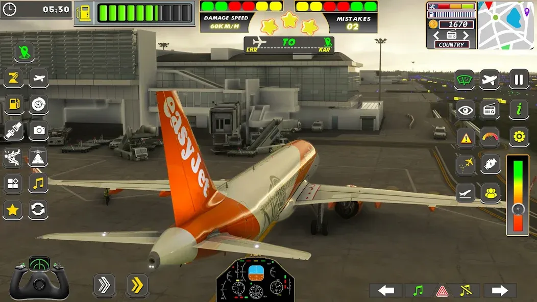 Скачать Real Flight Sim Airplane Games (Реал Флайт Сим Авиасимуляторы игры на самолеты) взлом на бесконечные деньги + мод меню screen 4