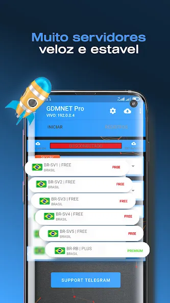 Скачать GDMNET Pro — Client VPN — SSH (ГДМНЕТ Про) взлом на бесконечные деньги + мод меню screen 2