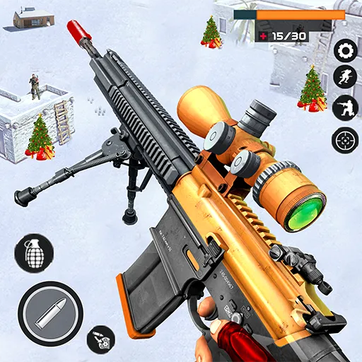 Скачать Banduk Game — Sniper Gun Games (Снайперская Война 3D) взлом на бесконечные деньги + мод меню screen 1