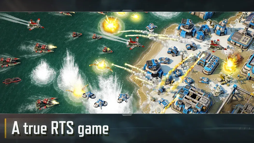 Скачать Art of War 3:RTS strategy game (Арт оф Вар 3) взлом на бесконечные деньги + мод меню screen 1