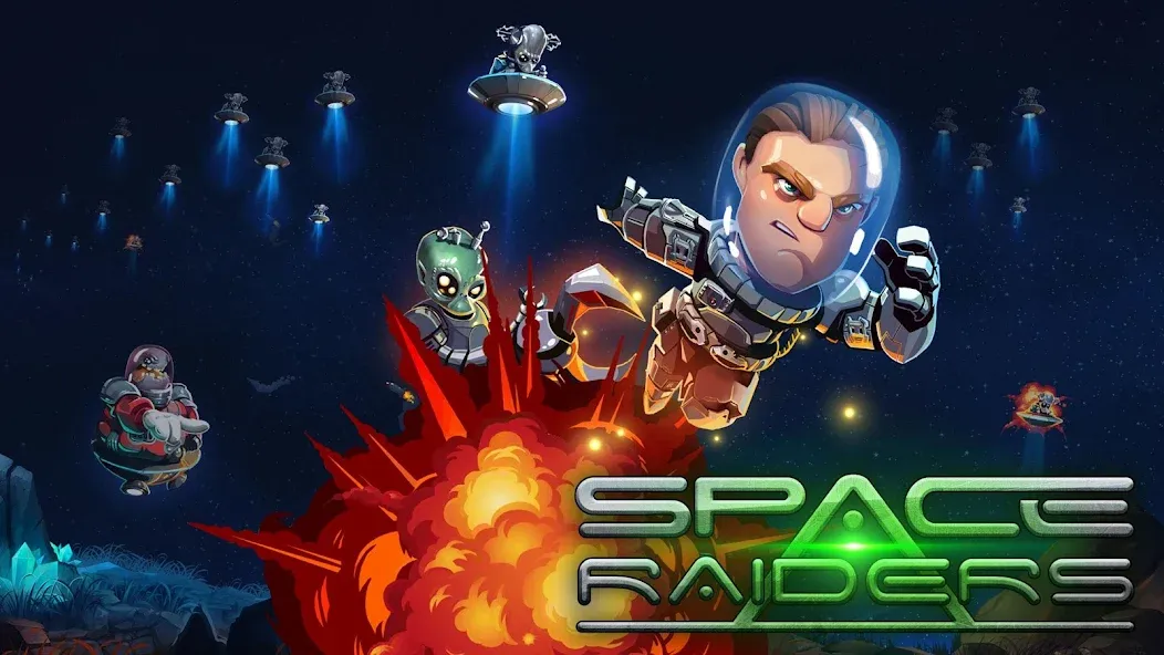 Скачать Space Raiders RPG взлом на бесконечные деньги + мод меню screen 1