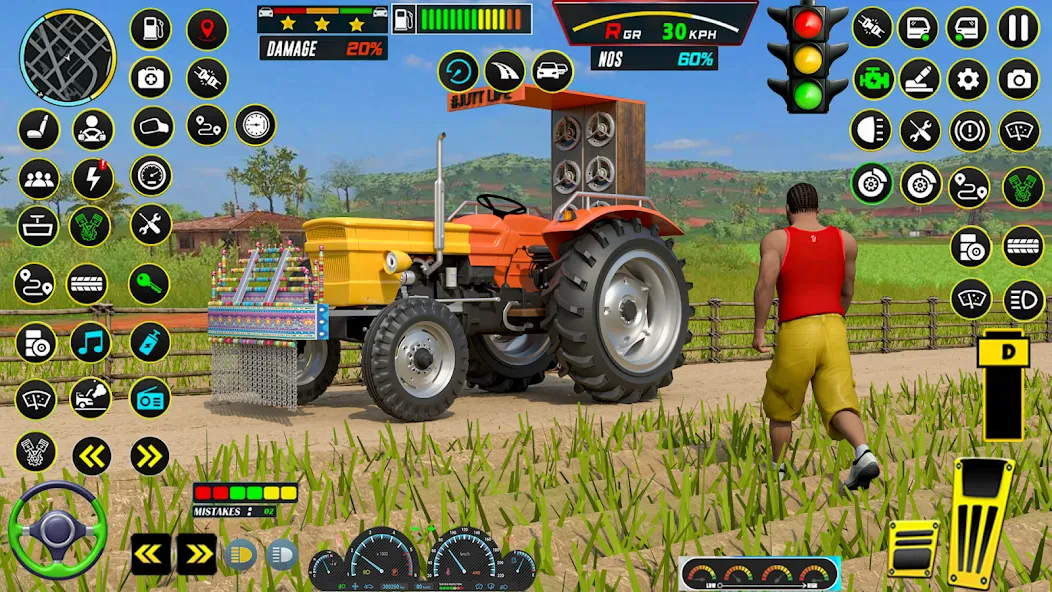 Скачать Farming Tractor Game Simulator (Фарминг Трактор Игра Симулятор) взлом на бесконечные деньги + мод меню screen 2