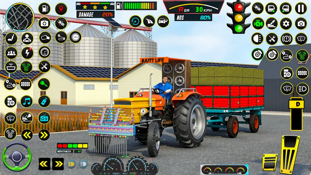 Скачать Farming Tractor Game Simulator (Фарминг Трактор Игра Симулятор) взлом на бесконечные деньги + мод меню screen 3