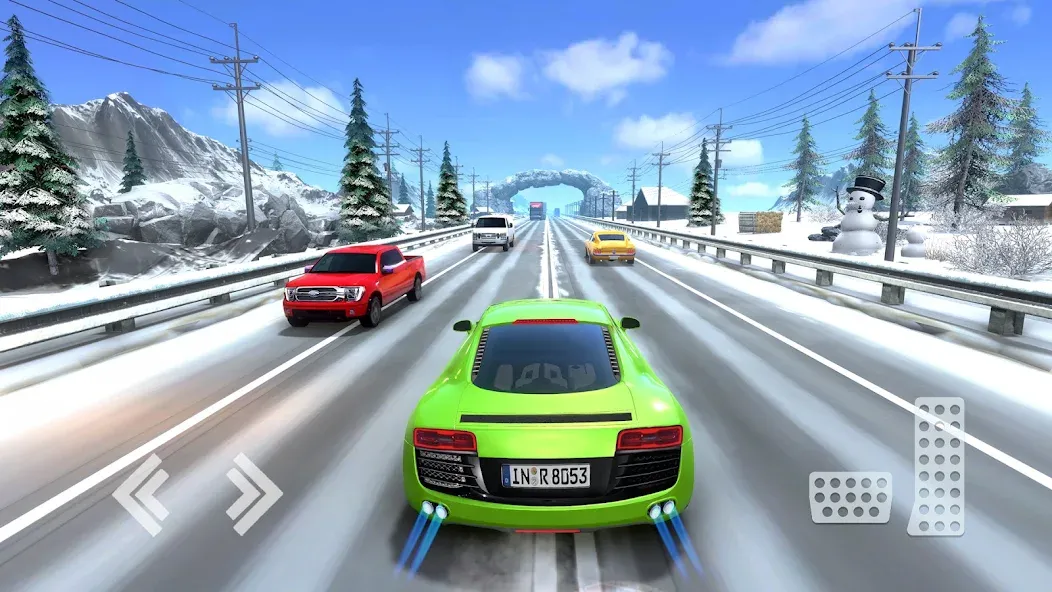 Скачать Real Highway Car Racing Games взлом на бесконечные деньги + мод меню screen 3