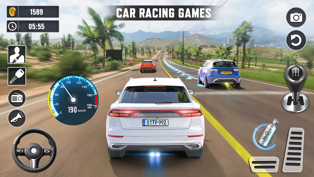 Скачать Real Highway Car Racing Games взлом на бесконечные деньги + мод меню screen 5