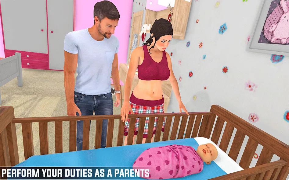 Скачать Pregnant Games Mommy Simulator взлом на бесконечные деньги + мод меню screen 1