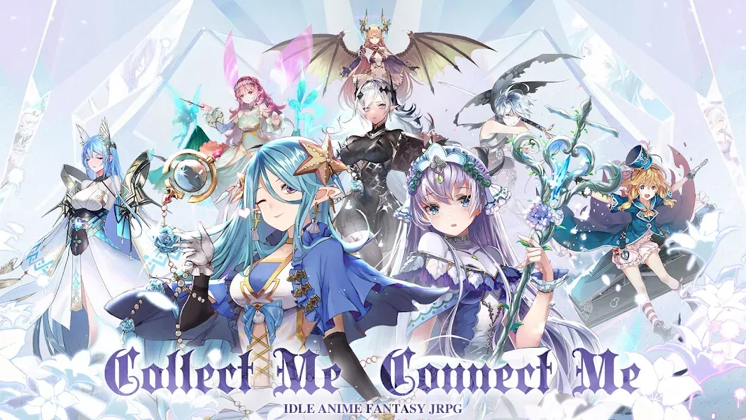 Скачать Girls' Connect: Idle RPG взлом на бесконечные деньги + мод меню screen 1