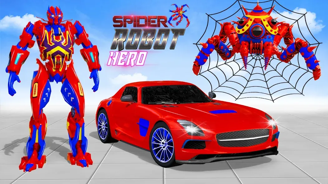 Скачать Spider Robot: Robot Car Games (Спайдер Робот) взлом на бесконечные деньги + мод меню screen 4