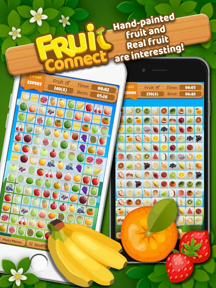 Скачать Fruit Connect (Фрукт Коннект) взлом на бесконечные деньги + мод меню screen 5