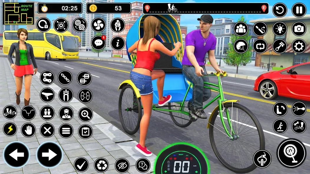 Скачать BMX Cycle Games 3D Cycle Race (игры на велосипеде 3D гонка) взлом на бесконечные деньги + мод меню screen 2