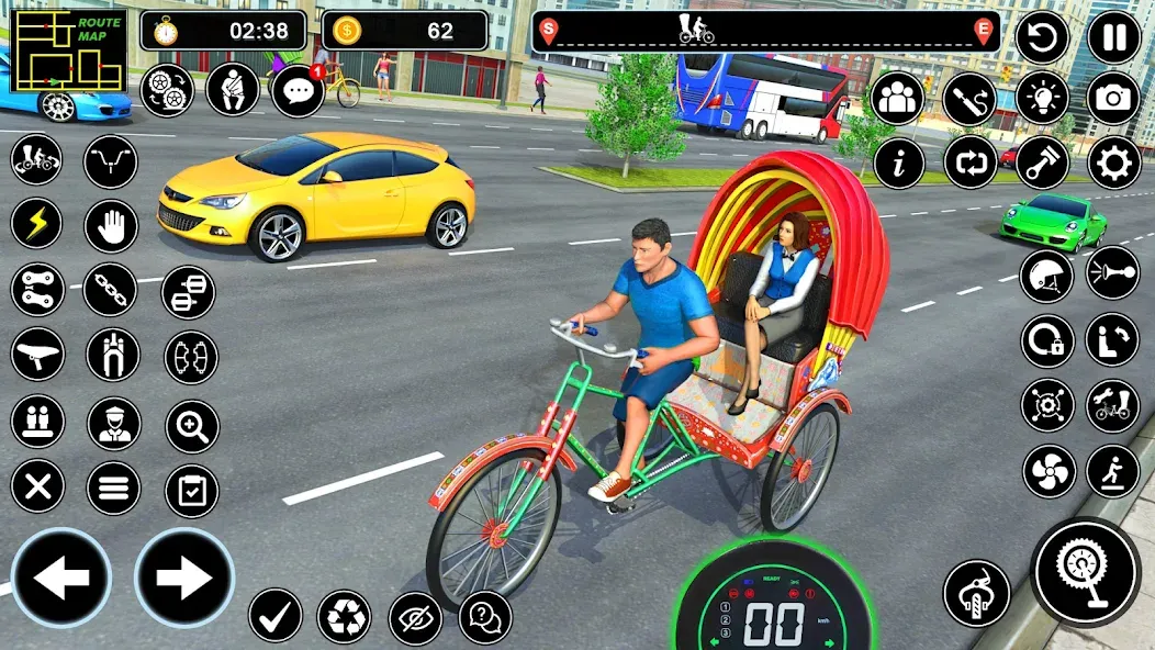 Скачать BMX Cycle Games 3D Cycle Race (игры на велосипеде 3D гонка) взлом на бесконечные деньги + мод меню screen 3