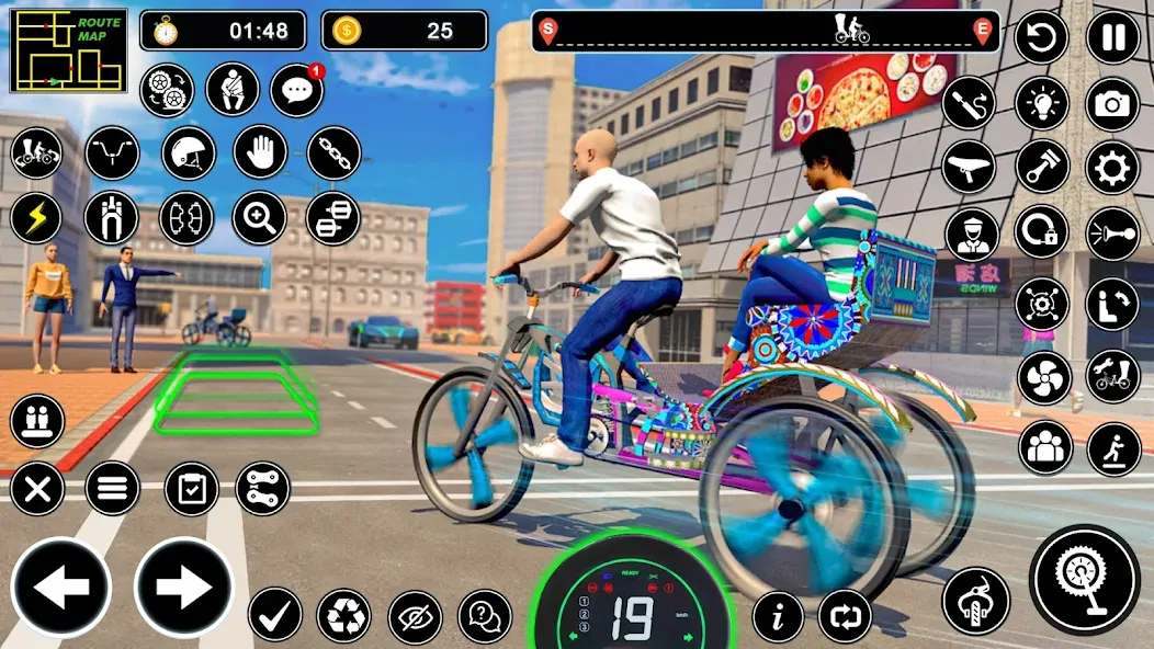 Скачать BMX Cycle Games 3D Cycle Race (игры на велосипеде 3D гонка) взлом на бесконечные деньги + мод меню screen 4