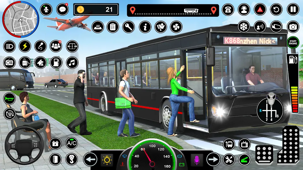 Скачать Bus Simulator — Driving Games взлом на бесконечные деньги + мод меню screen 2