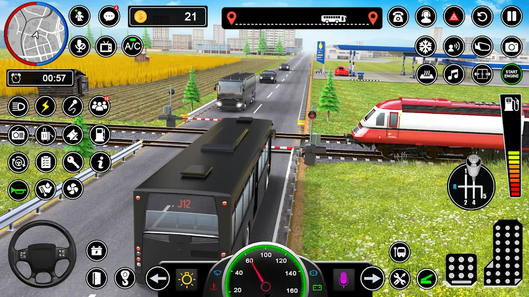 Скачать Bus Simulator — Driving Games взлом на бесконечные деньги + мод меню screen 4