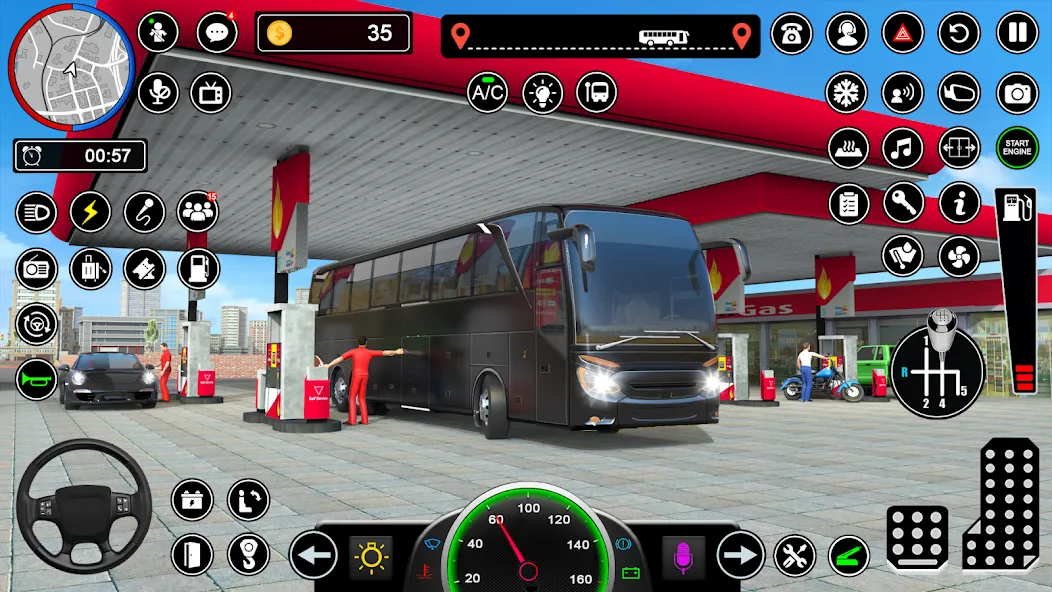 Скачать Bus Simulator — Driving Games взлом на бесконечные деньги + мод меню screen 5