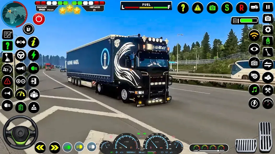 Скачать Truck Driving Euro Truck Game взлом на бесконечные деньги + мод меню screen 4