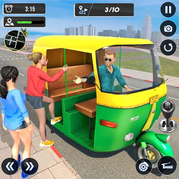 Скачать Tuk Tuk Auto Driving Games 3D взлом на бесконечные деньги + мод меню screen 1