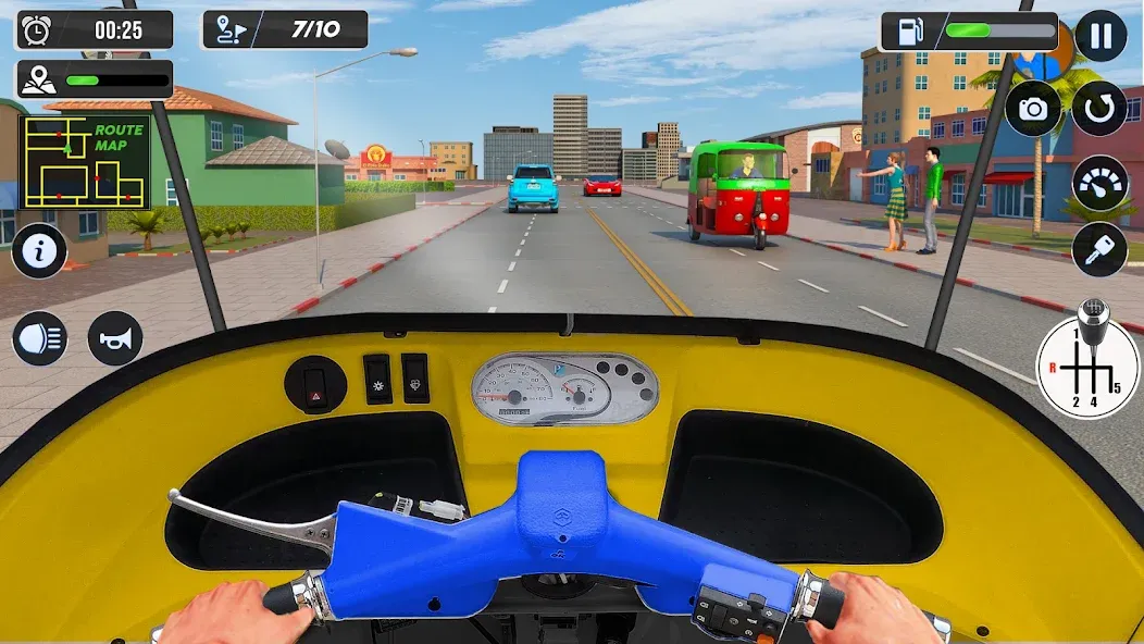 Скачать Tuk Tuk Auto Driving Games 3D взлом на бесконечные деньги + мод меню screen 2