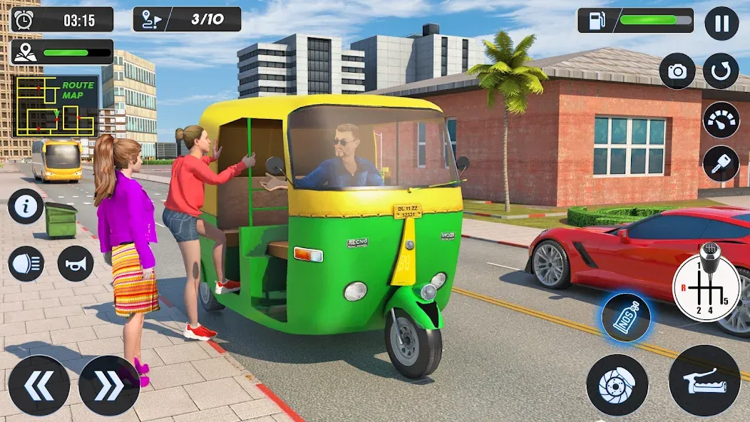 Скачать Tuk Tuk Auto Driving Games 3D взлом на бесконечные деньги + мод меню screen 4