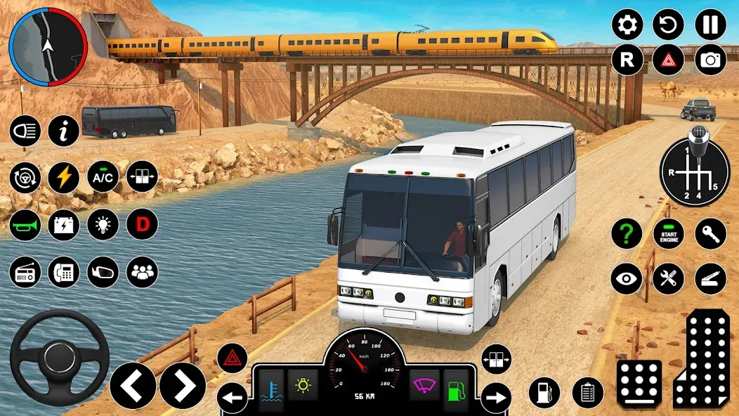 Скачать Offroad Bus Simulator Bus Game взлом на бесконечные деньги + мод меню screen 1