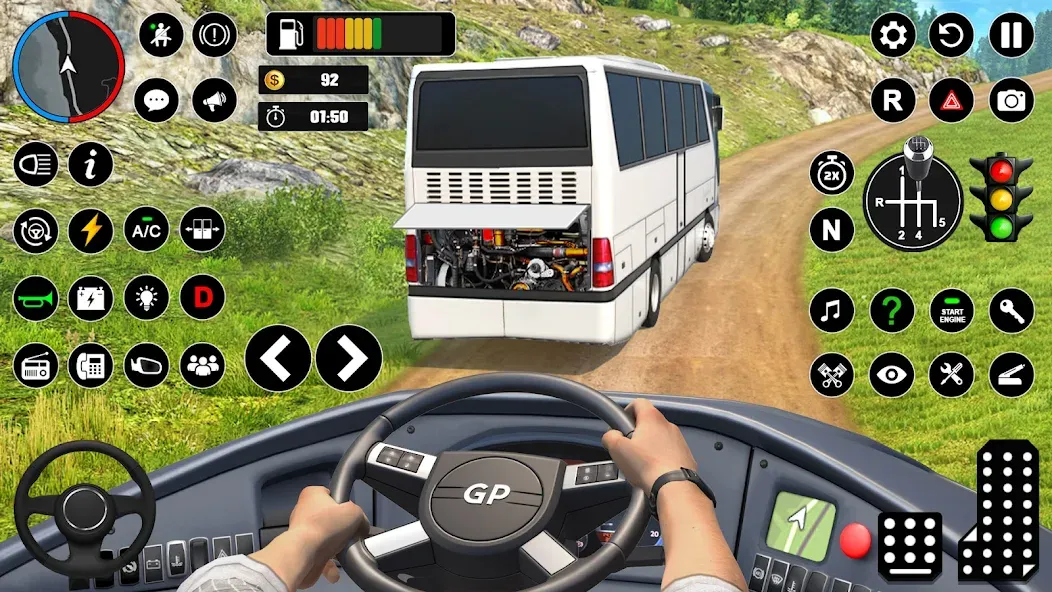 Скачать Offroad Bus Simulator Bus Game взлом на бесконечные деньги + мод меню screen 3