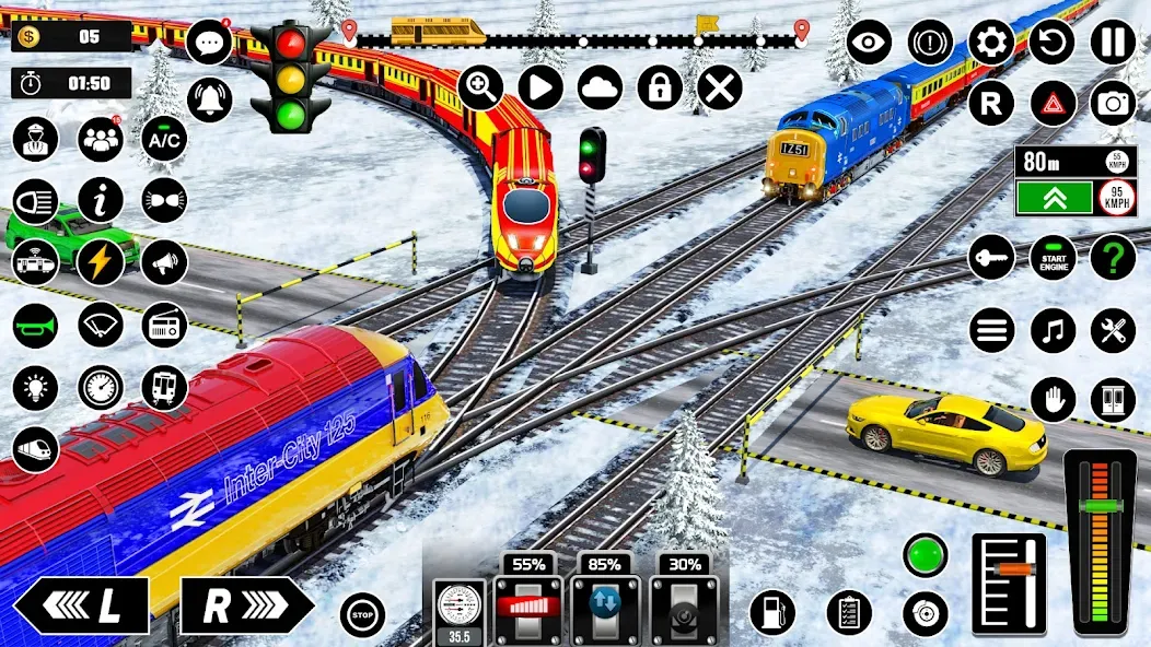 Скачать Railway Train Simulator Games взлом на бесконечные деньги + мод меню screen 3