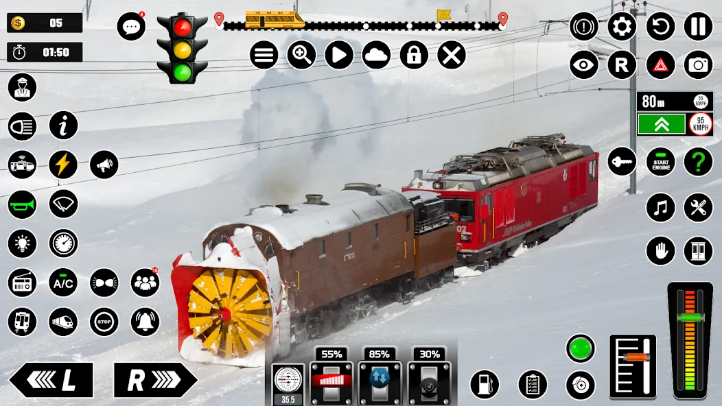 Скачать Railway Train Simulator Games взлом на бесконечные деньги + мод меню screen 4