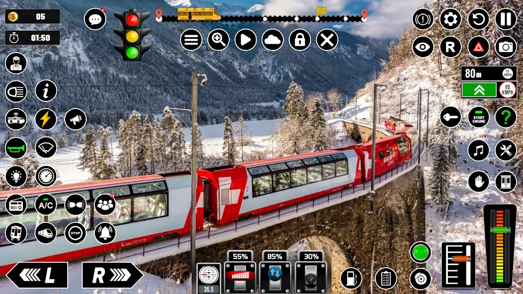 Скачать Railway Train Simulator Games взлом на бесконечные деньги + мод меню screen 5