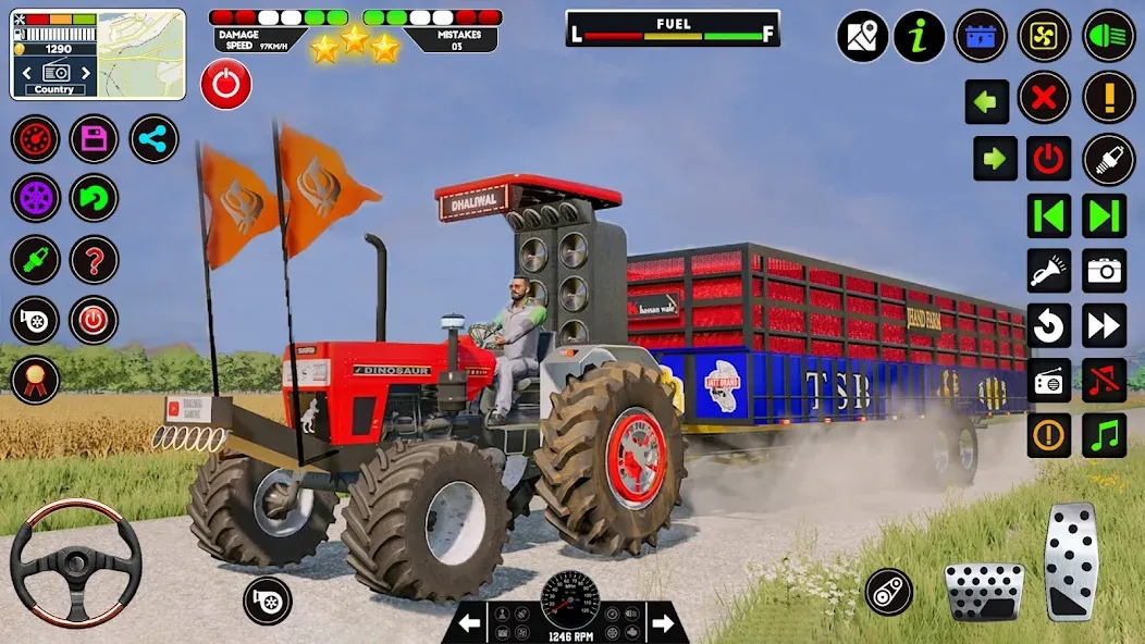 Скачать Tractor Driving — Tractor Game взлом на бесконечные деньги + мод меню screen 1