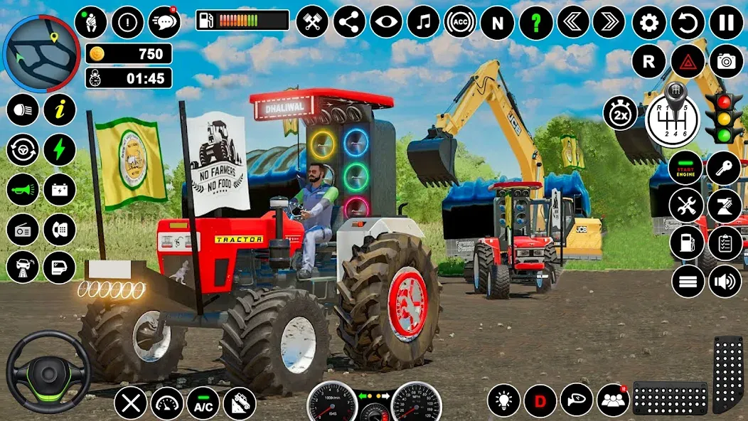 Скачать Tractor Driving — Tractor Game взлом на бесконечные деньги + мод меню screen 3