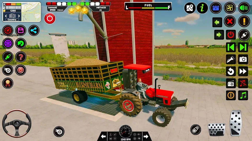 Скачать Tractor Driving — Tractor Game взлом на бесконечные деньги + мод меню screen 4