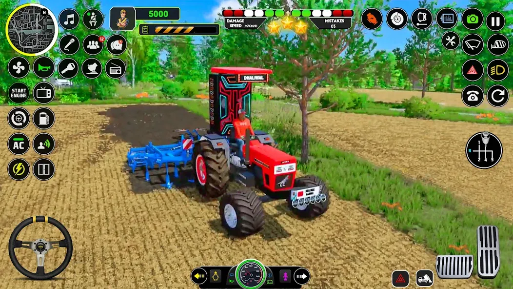 Скачать Tractor Driving — Tractor Game взлом на бесконечные деньги + мод меню screen 5