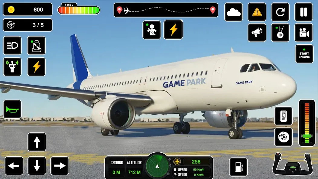 Скачать Pilot Simulator: Airplane Game взлом на бесконечные деньги + мод меню screen 1