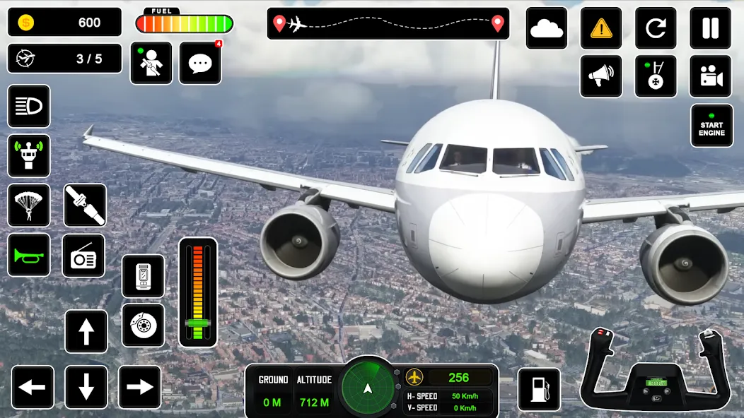 Скачать Pilot Simulator: Airplane Game взлом на бесконечные деньги + мод меню screen 2