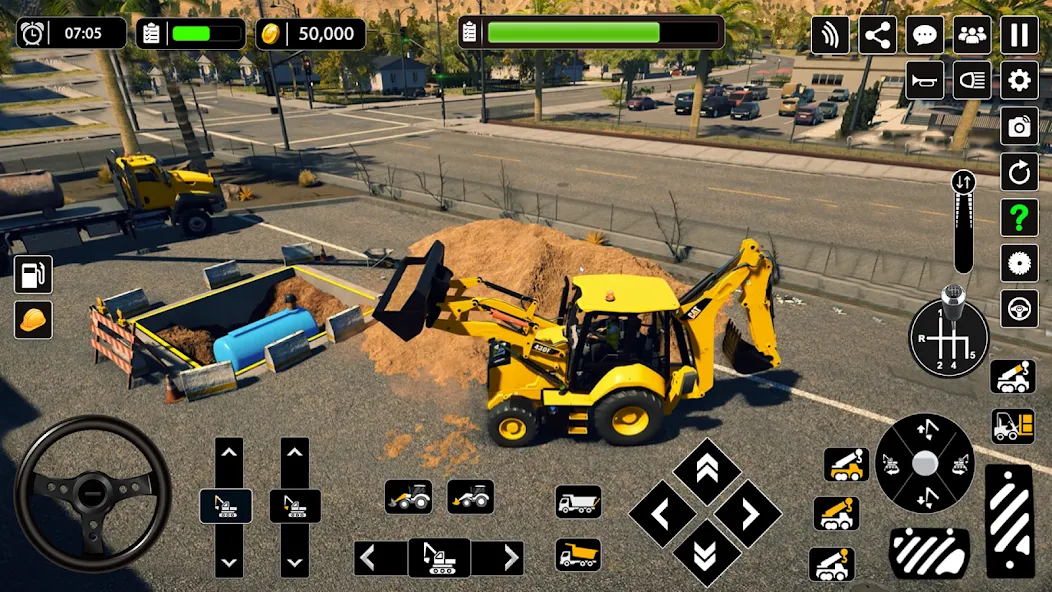 Скачать Snow Offroad Construction Game взлом на бесконечные деньги + мод меню screen 3