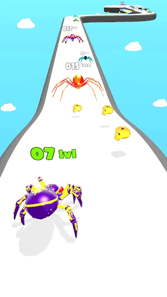 Скачать Insect Run — Spider Evolution (Инсект Эволюшн Ран) взлом на бесконечные деньги + мод меню screen 4