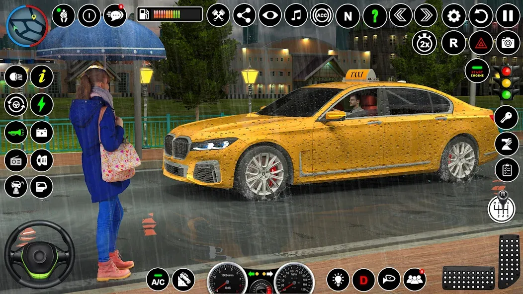 Скачать Russian Taxi Driving Simulator взлом на бесконечные деньги + мод меню screen 3